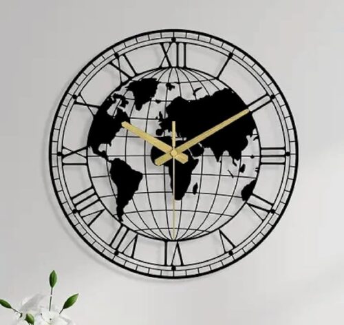 world clock with seconds